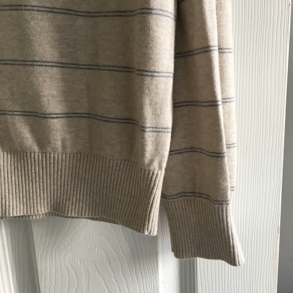 Nautica V-Neck Mens Striped Sweater-SZ L - Picture 4 of 6